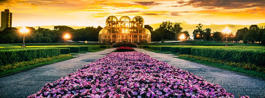 Jardim Botânico de Curitiba, Paraná - 20 pores do sol mais bonitos em um dos melhores lugares para viajar.