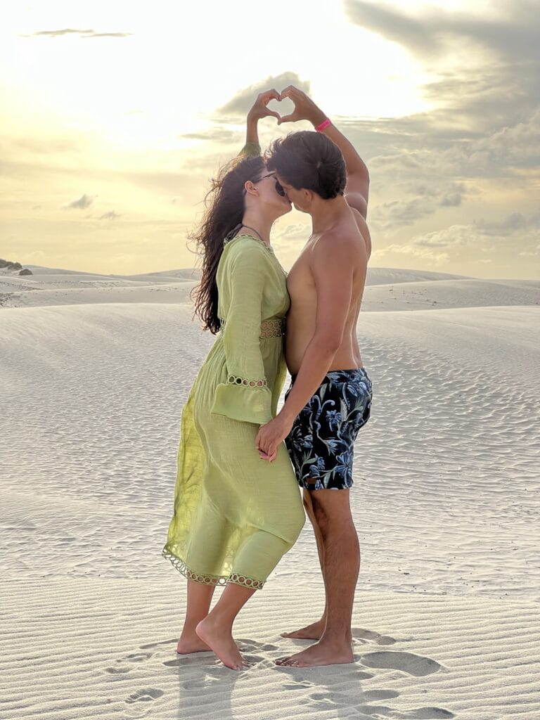 Guia de Jericoacoara, no Ceará, Brasil.