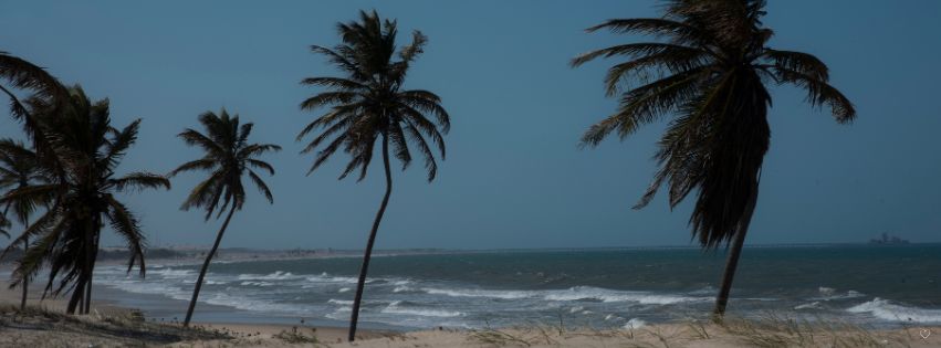Praia de Cumbuco, situa-se no Ceará, Nordeste,