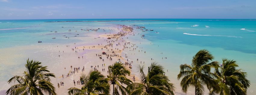 Praia de Maragogi, em Alagoas: uma das melhores praias do Brasil.