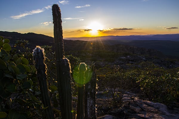 Pôr do Sol no Parque Nacional da Chapada Diamantina. Muito lindo