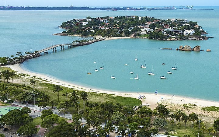 Praias de Ilha do Boi, em Vitória - Espírito Santo