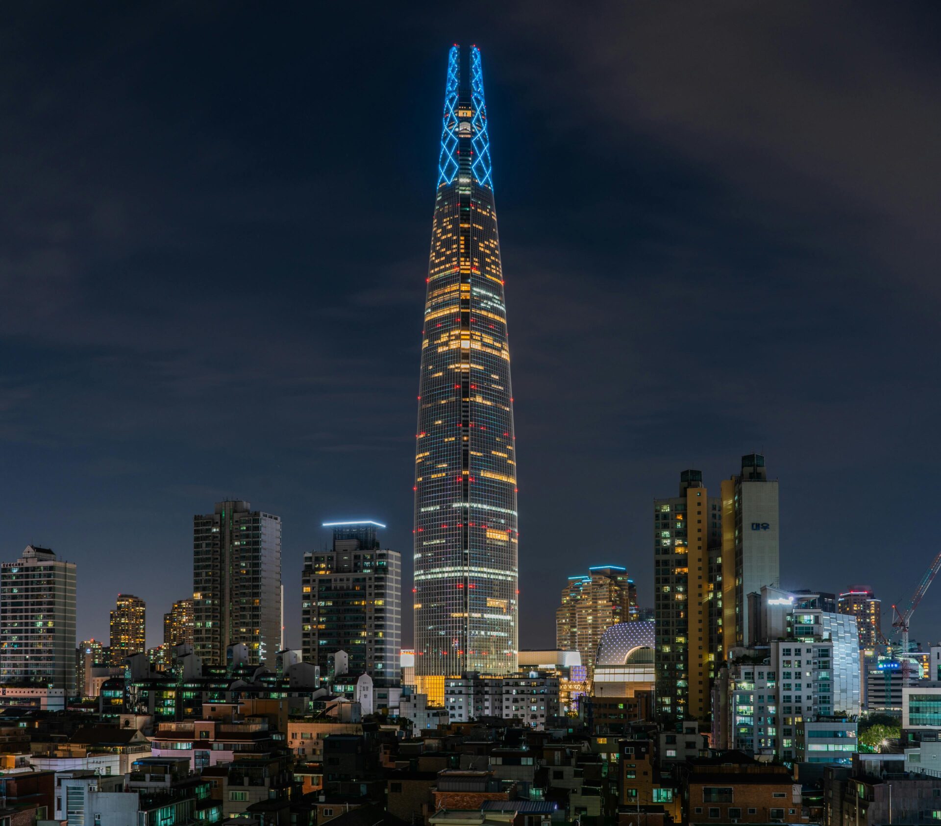 Lotte World Tower, em Seul, na Coreia do Sul