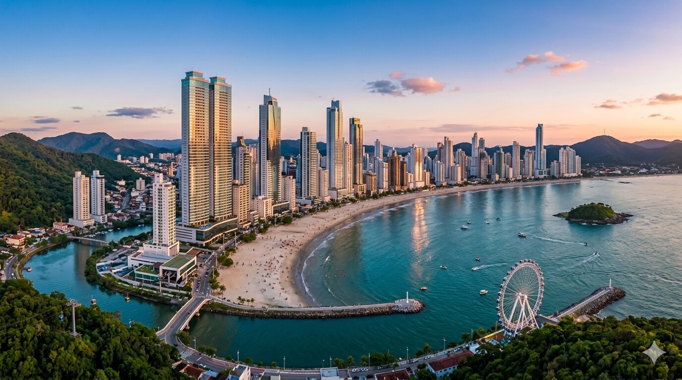 Balneário Camboriú, em Santa Catarina - confira os 15 melhores lugares para viajar com crianças no Brasil - Aproveite viagens pelo Brasil.