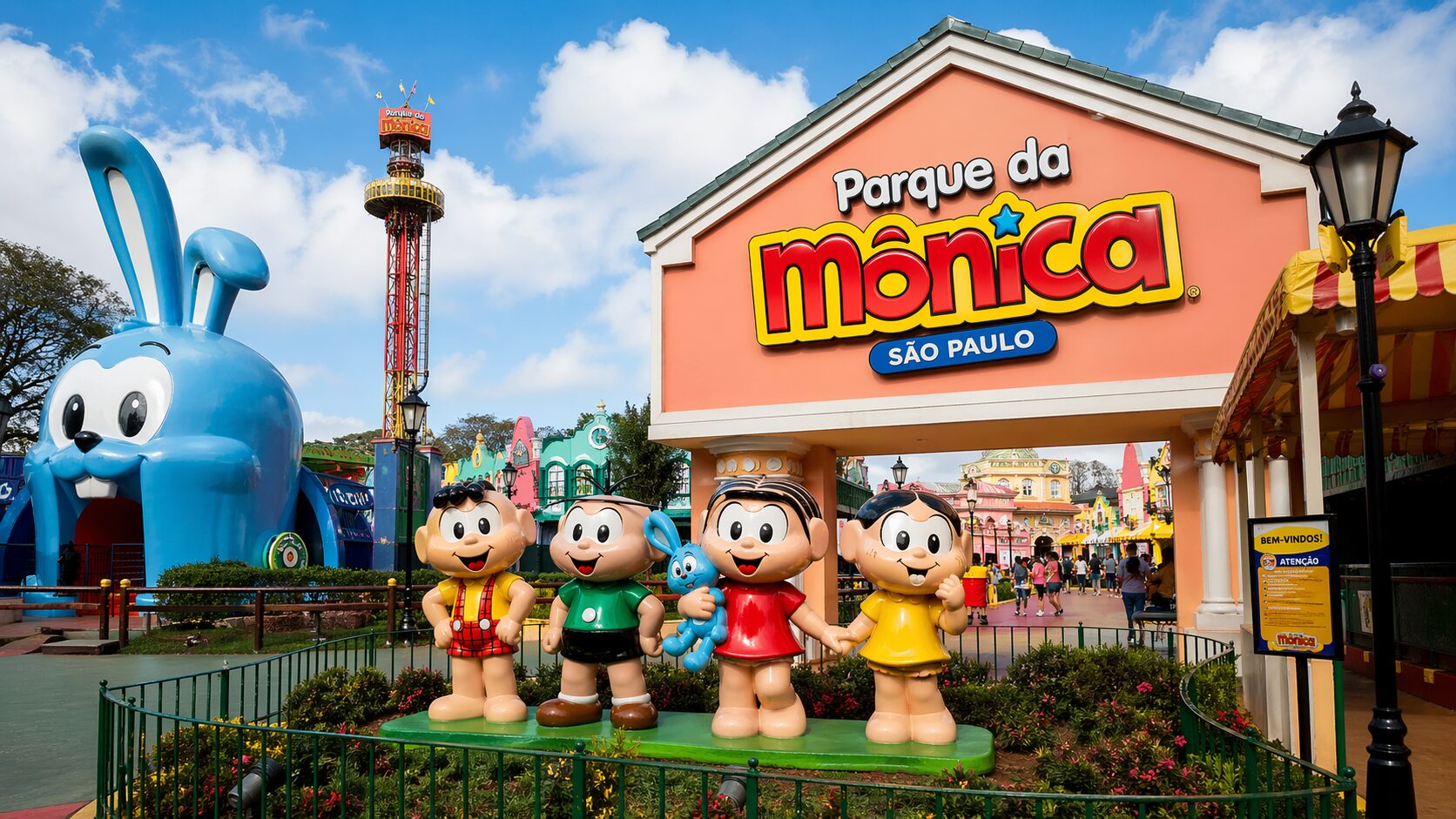 Parque da Mônica em São Paulo - confira os 15 melhores lugares para viajar com crianças no Brasil