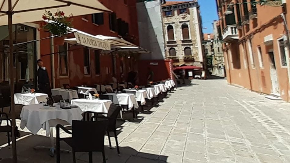 Onde comer em Veneza - na foto, o restaurante La Porta D'Acqua