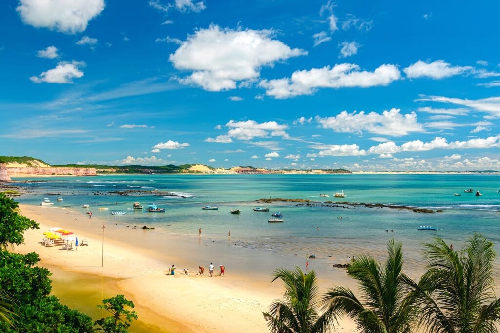 Praia da Pipa, no Rio Grande do Norte, Brasil