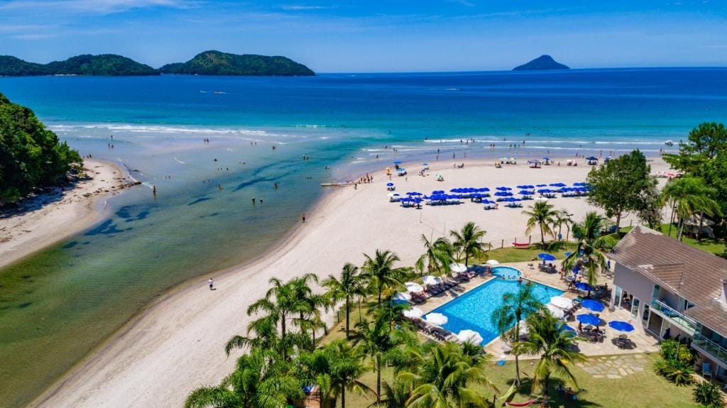 Onde ficar em São Sebastião? Na foto o Juquehy Praia Hotel, lugar maravilhoso para se hospedar