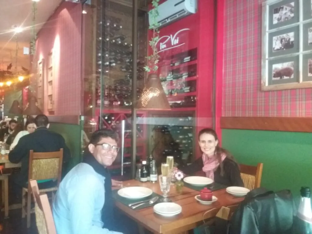 Onde comer em Gramado - foto tirada em 2019, no Per Voi em Gramado, restaurante italiano. Atualmente o nome do restaurante é Casa Muttoni.