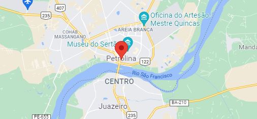 Como chegar em Petrolina - mapa da cidade, localizada em Pernambuco, Brasil