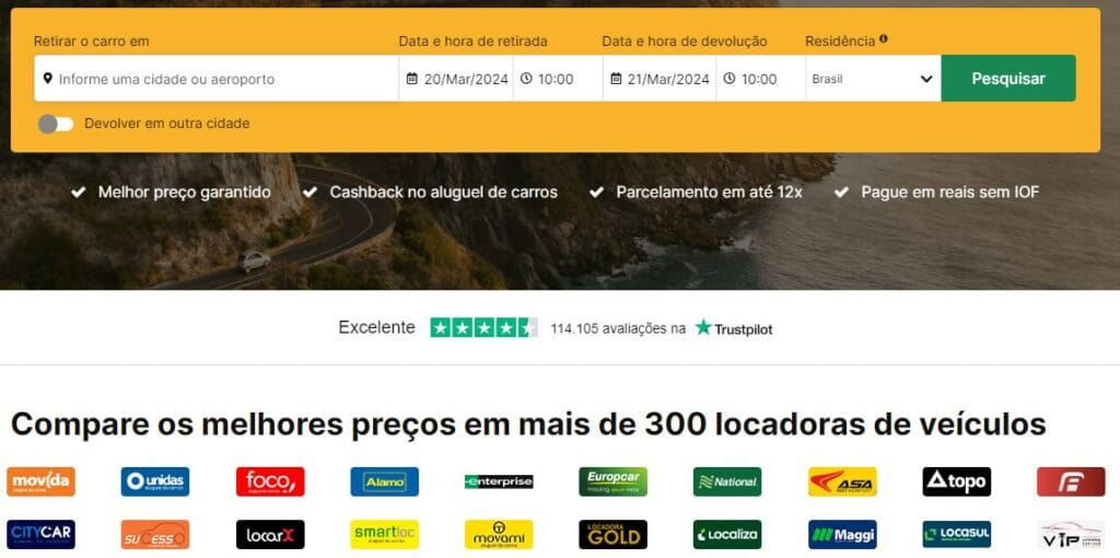 Alugue seu carro com até 30% off - aluguel de carro barato aqui no Vale Cada Viagem