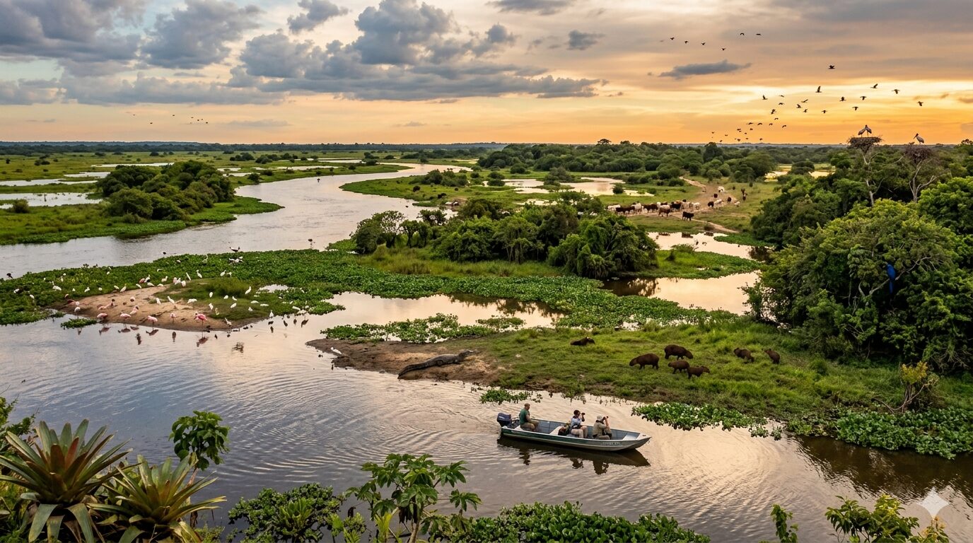 Pantanal, Mato Grosso e Mato Grosso do Sul, um dos melhores lugares para conhecer de ecoturismo no Brasil.