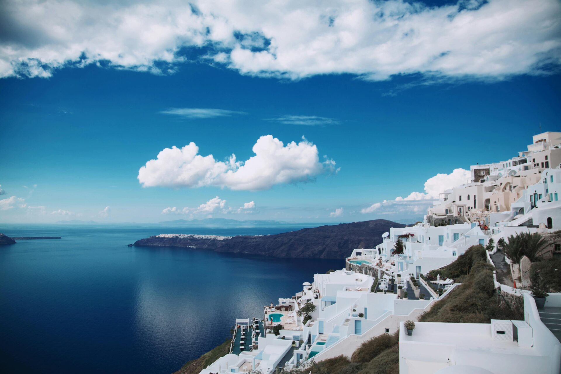 Santorini, Grécia, um dos melhores lugares para lua de mel.