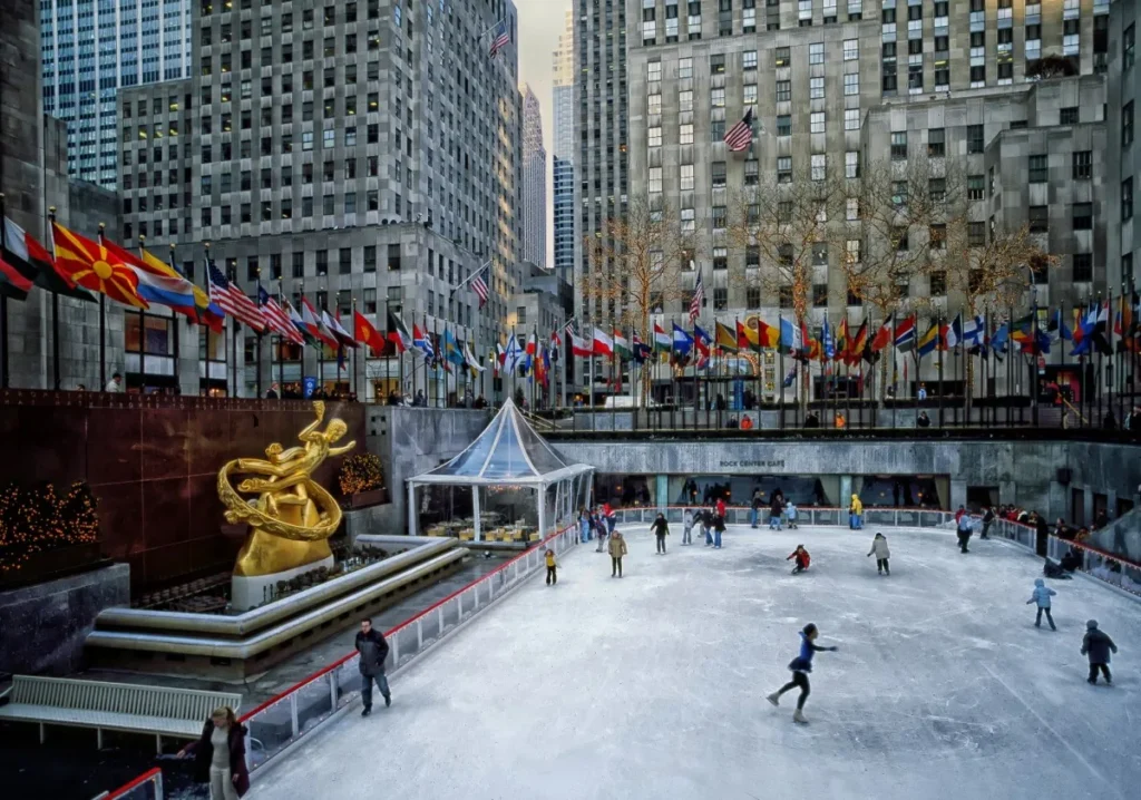 Patinar no Rockefeller Center