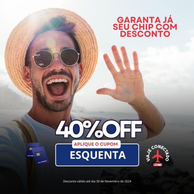 CHIP DE INTERNET COM 40% OFF